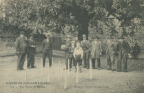 Scènes de nos campagnes - 612 - Une partie de quilles".