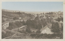 Vignols : "Vignols (Corrèze) - Viaduc de Coulaud - Gare Vignols-St-Solve - Tunnel et St-Solve".