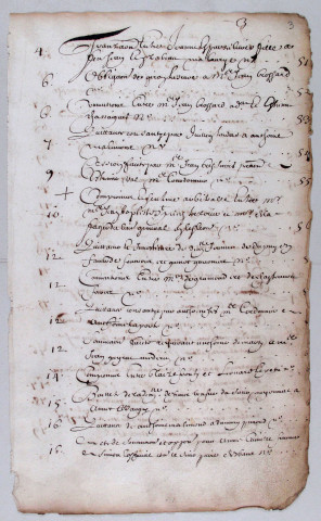Répertoire chronologique : janvier 1672-décembre 1689