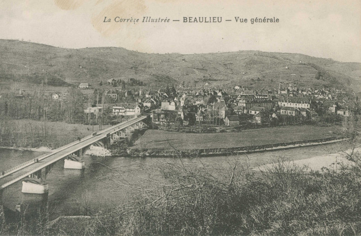 Beaulieu-sur-Dordogne : "La Corrèze illustrée - Beaulieu - Vue générale".