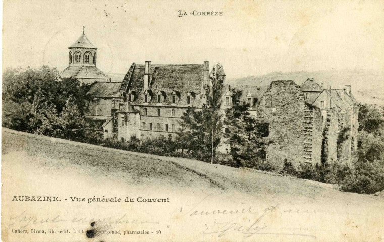 "Aubazine - Vue générale du Couvent".