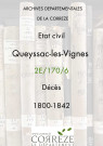 Décès (1800-1842)