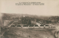 Beyssac : "3 . Le Préventorium du Glandier (Corrèze) - Office public d'hygiène sociale du Département de la Seine - Vue générale de l'établissement - Les maisons familiales".