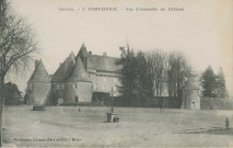 Arnac-Pompadour : "Corrèze. - 3 Pompadour. - Vue d'ensemble du château".
