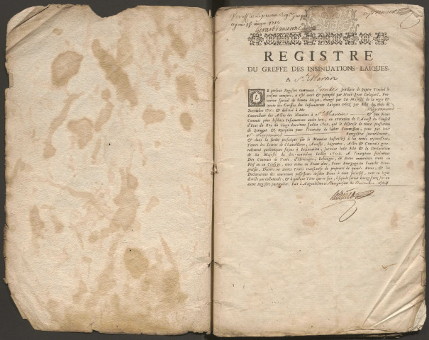 1er mai 1705-2 avril 1719