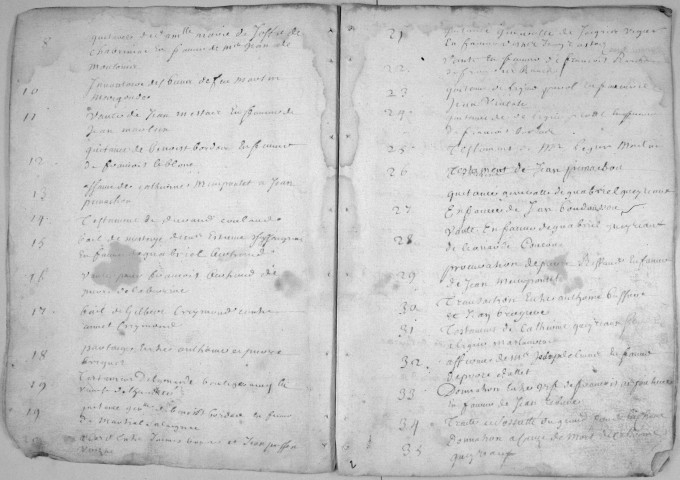 Répertoire chronologique : 1685-1741