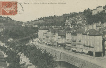 Tulle : "12. Tulle - Quai de la mairie et quartier d'Alverges".