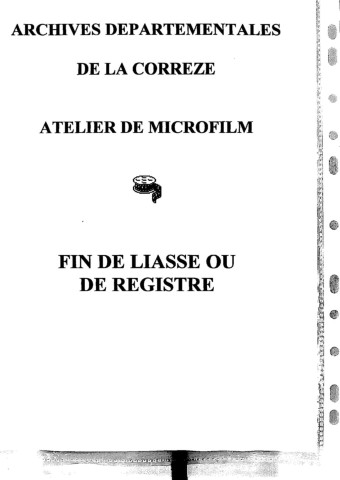 Tables décennales des décès (1803-1812)