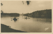 Clergoux : "La Corrèze touristique - 144 Clergoux - Etang Prévost - Canotage - Baignade - Pêche".