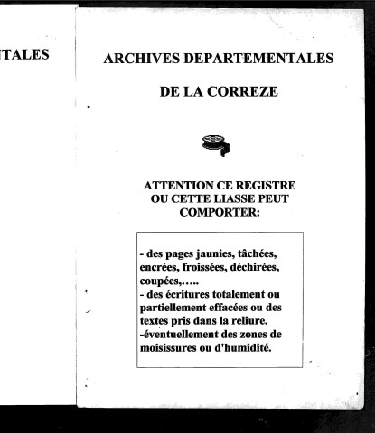 Naissances, mariages, décès (1853-1862)