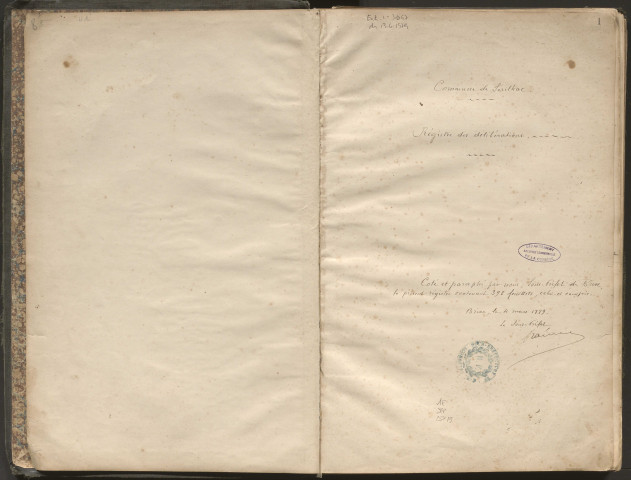 Délibérations du conseil municipal. 10 mars 1889-19 avril 1908