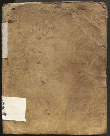 Relevé de l'arpentement général des fonds, paroisses de Saint-Angel et Saint-Fréjoux-le-Mineur. 1764-1789