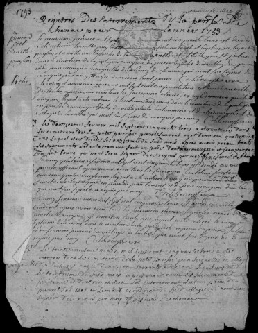 Baptêmes, mariages, sépultures (1753-1762)