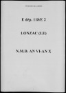 Naissances, mariages, décès (1797-1802)