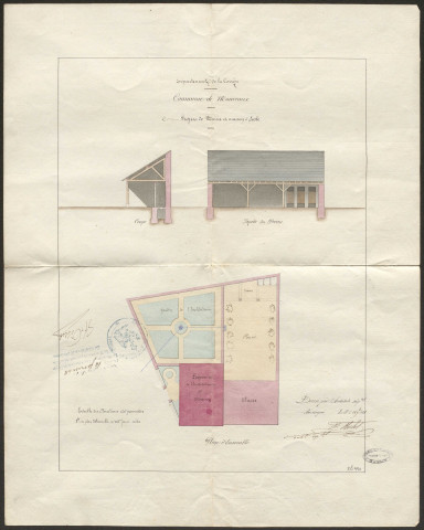 Ecole au bourg. Acquisition de l'école de Moustoulat.