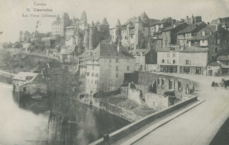 Uzerche : "Corrèze - 21. Uzerche - Les vieux châteaux".