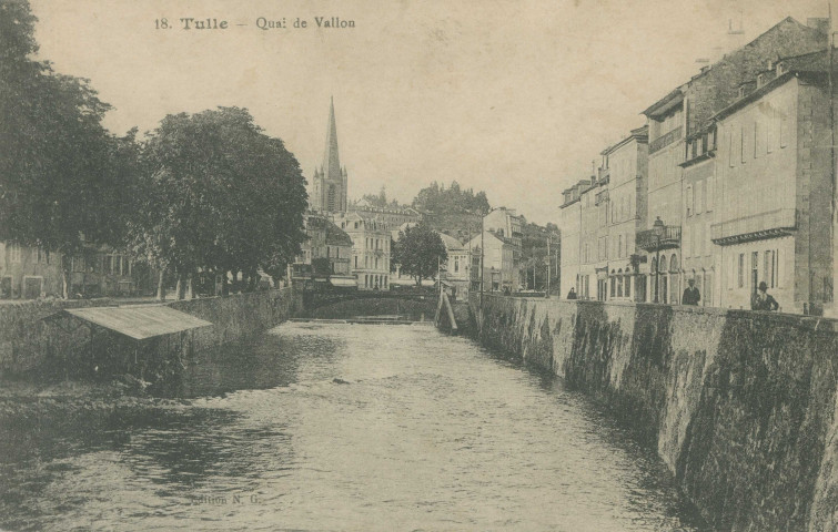Tulle : "18. Tulle - Quai de Vallon".