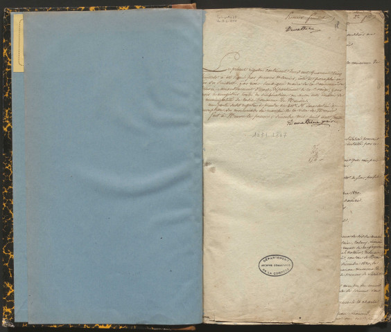 Délibérations du conseil municipal. 10 janvier 1831-15 octobre 1837