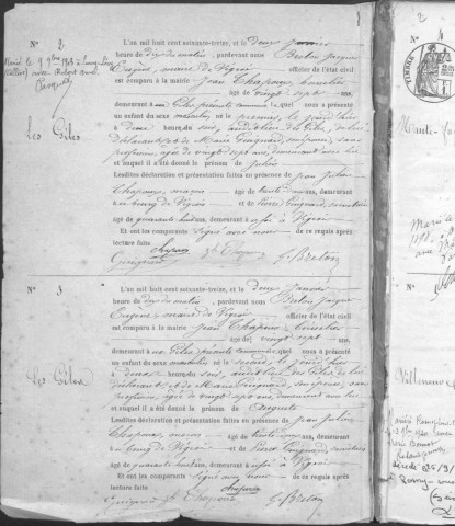 Naissances (1873-1882)