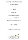 Répertoire chronologique : 1 janvier 1817-31 décembre 1818
