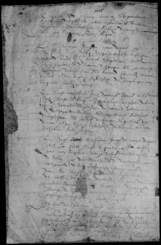 Baptêmes, mariages, sépultures (1624-1791)