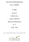 Répertoire chronologique (1819-1863) et alphabétique : M-V