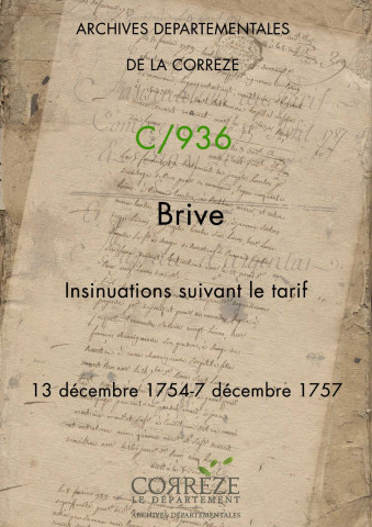 13 décembre 1754-7 décembre 1757