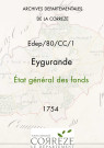 État général des fonds. 1754