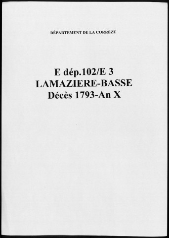 Décès (1793-1802)