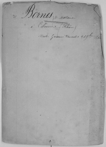 Répertoire alphabétique sur fiches : Bornes-Bourdette