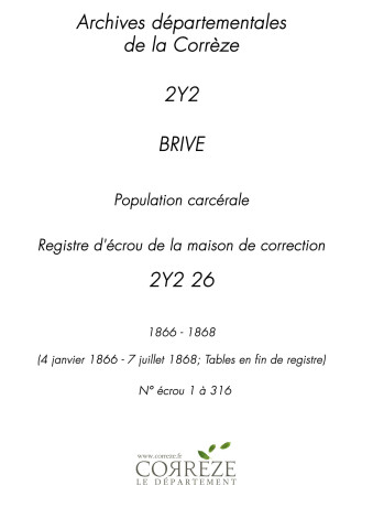 4 janvier 1866 - 7 juillet 1868