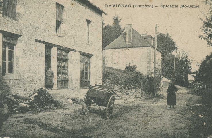 Davignac : "Davignac (Corrèze) - Epicerie moderne".