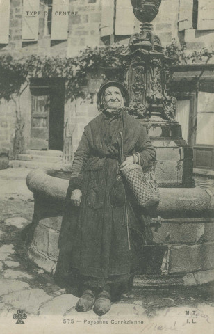 Folklore : "Type du Centre - 575 - Paysanne corrézienne".