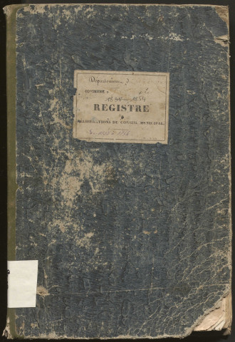Délibérations du conseil municipal. 13 mai 1838-24 mai 1854