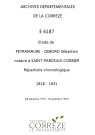 Répertoire chronologique : 28 décembre 1818-18 septembre 1831