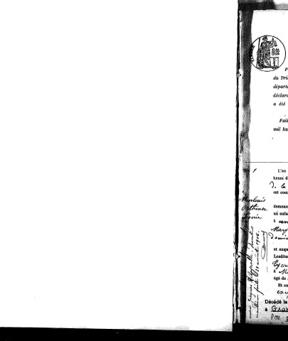 Naissances, mariages, décès (1883-1892)