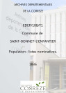 Population : listes nominatives. 1836