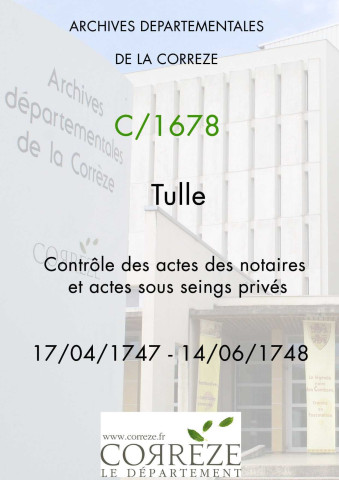 17 avril 1747-14 juin 1748