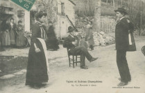 Folklore : "Types et scènes champêtres - 84. - La bourrée à deux".