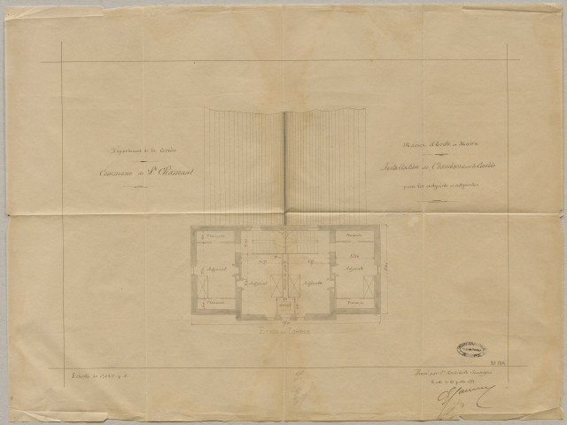 Maison d'école : mobilier, 1835-1883 ; location, 1856-1880 ; construction, 1880-1890 ; travaux d'appropriation et d'aménagement, 1894-1931.