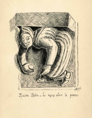 Le moine voleur de pommes.
