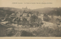 Uzerche : "Uzerche (Corrèze) - La Vézère et Uzerche, vue de la Minoterie Royères".