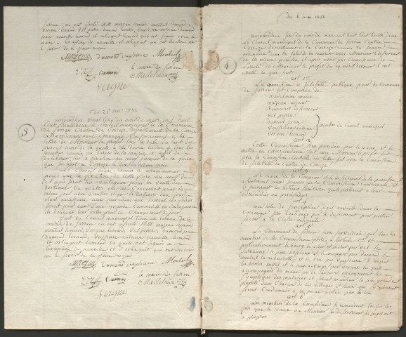 Délibérations du conseil municipal. 07 novembre 1831-13 août 1837