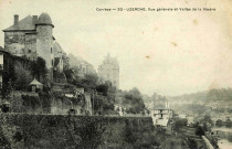 "Corrèze - 33 - Uzerche, Vue générale et Vallée de la Vézère".