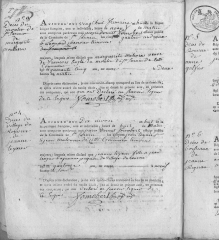 Décès (1800-1842)
