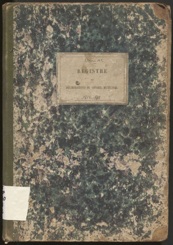 Délibérations du conseil municipal. 12 mai 1867-10 novembre 1878