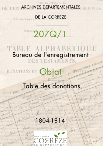 Table des donations