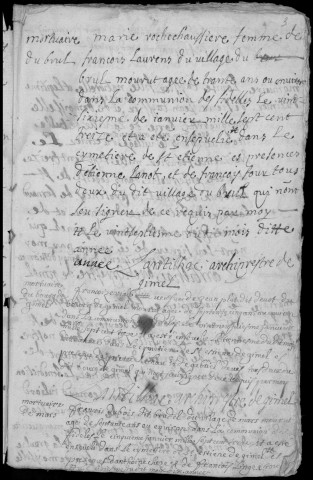 Baptêmes, mariages, sépultures (1713-1732)