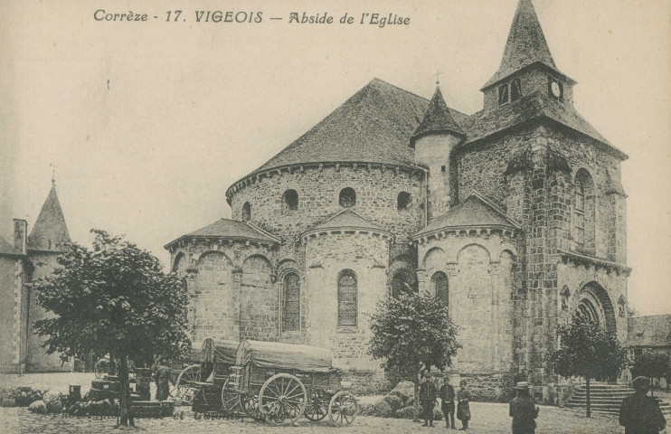 Vigeois : "Corrèze - 17. Vigeois - Abside de l'église".