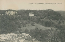 Turenne : "Corrèze - 3 - Turenne, rochers et château de Lapeyroux".